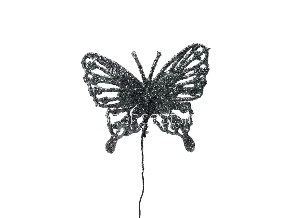 Glitter Butterfly - Gold/Silver/Red