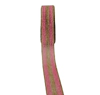 Jute Ribbon Double Stripe - Pink/Blue/Brown/White