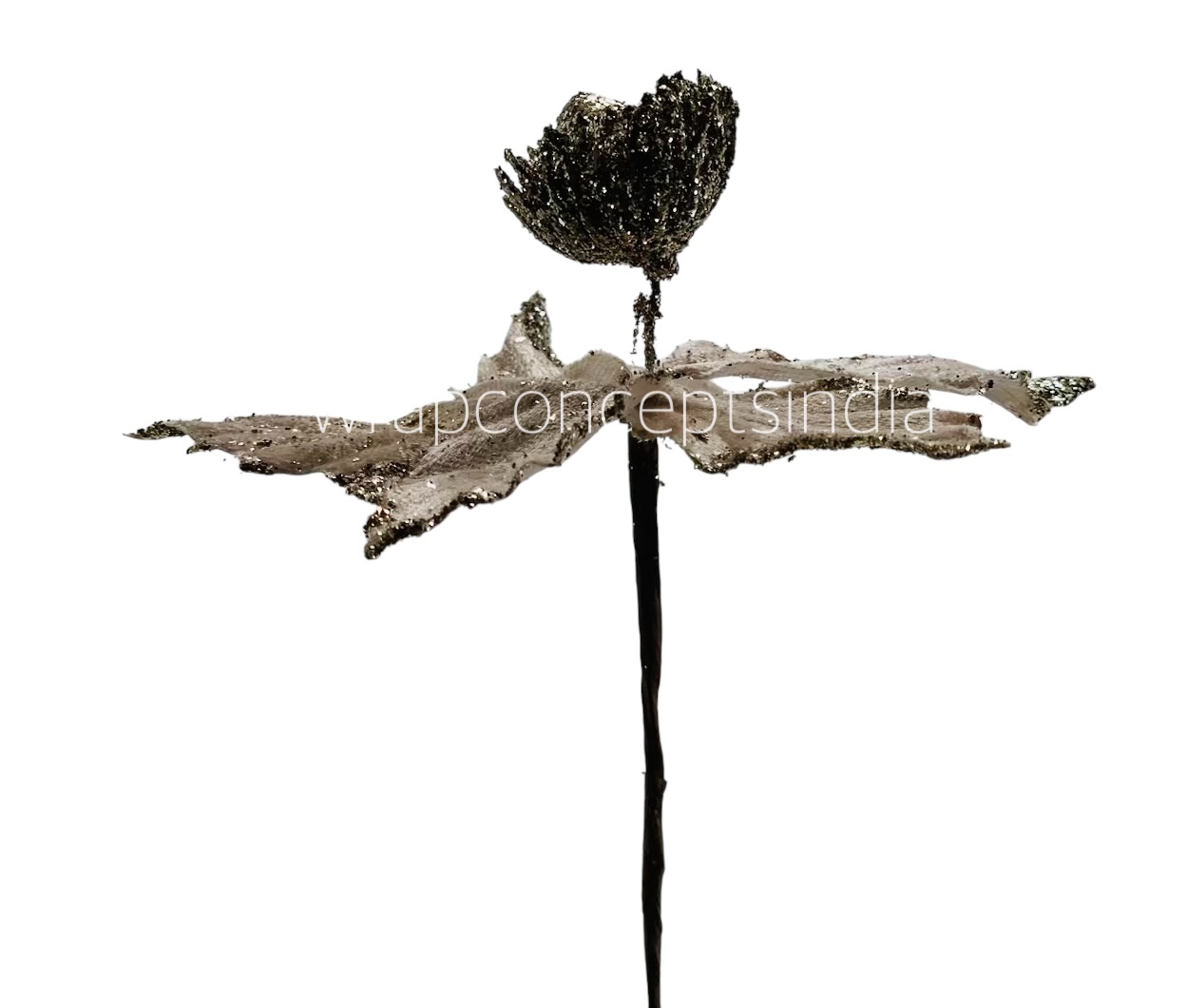 Medium Flower with Glitter Edges