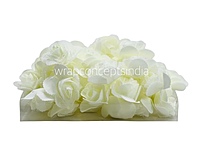 Ivory Medium Foam Rose With Net
