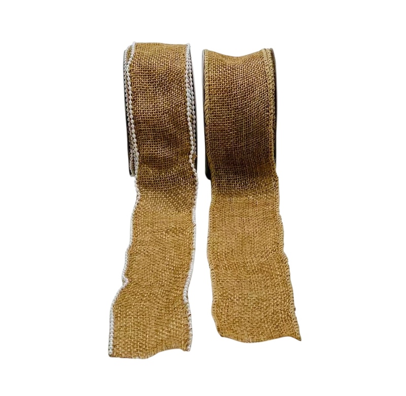 Jute Ribbon With & Without Pearls - 40 MM