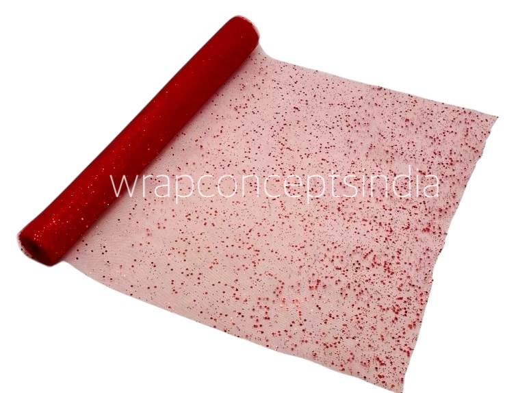 Red Glitter Soft Net