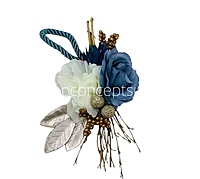 Steel & White Rose Ready Bunch