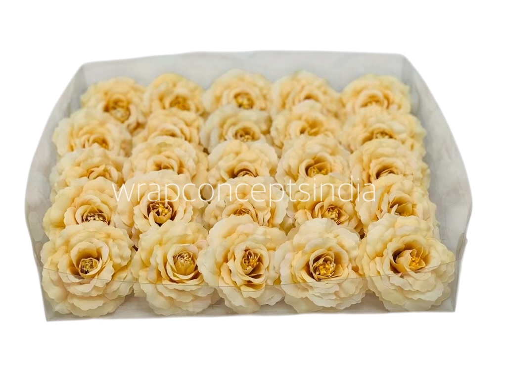 8017 - Rose Flower - Peacock Blue with hints of Green