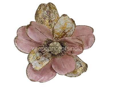 Metallic Texture & Velvet Flower