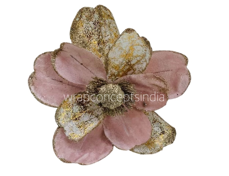 Metallic Texture & Velvet Flower