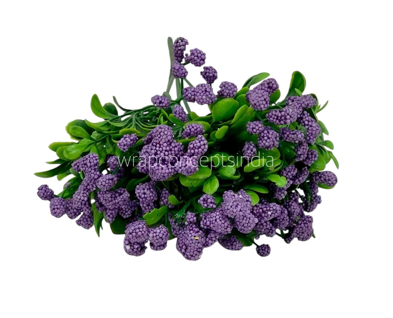 Frosted Flowers with Leaves Bunch