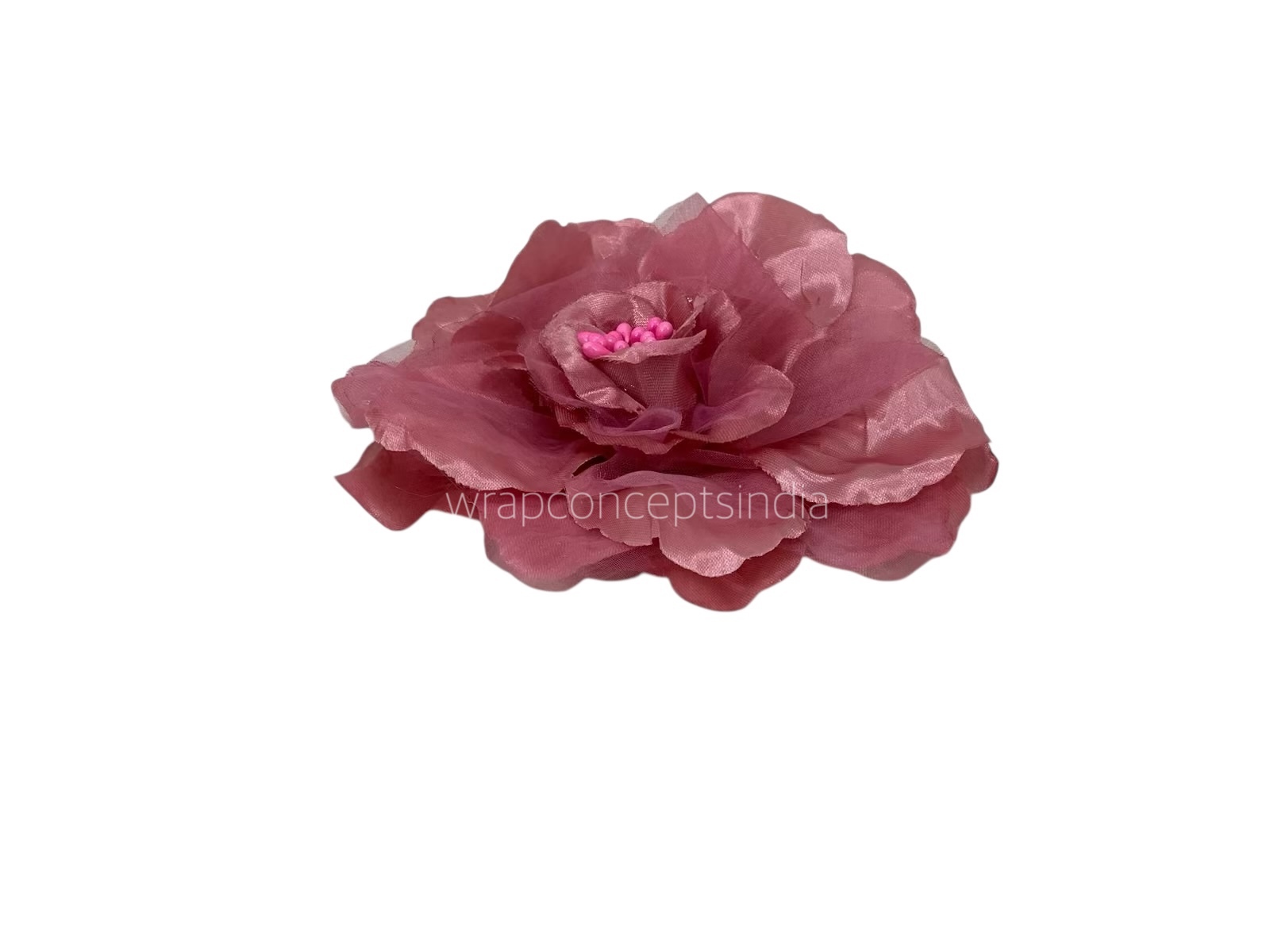 Rouge Rose With Organza Petals