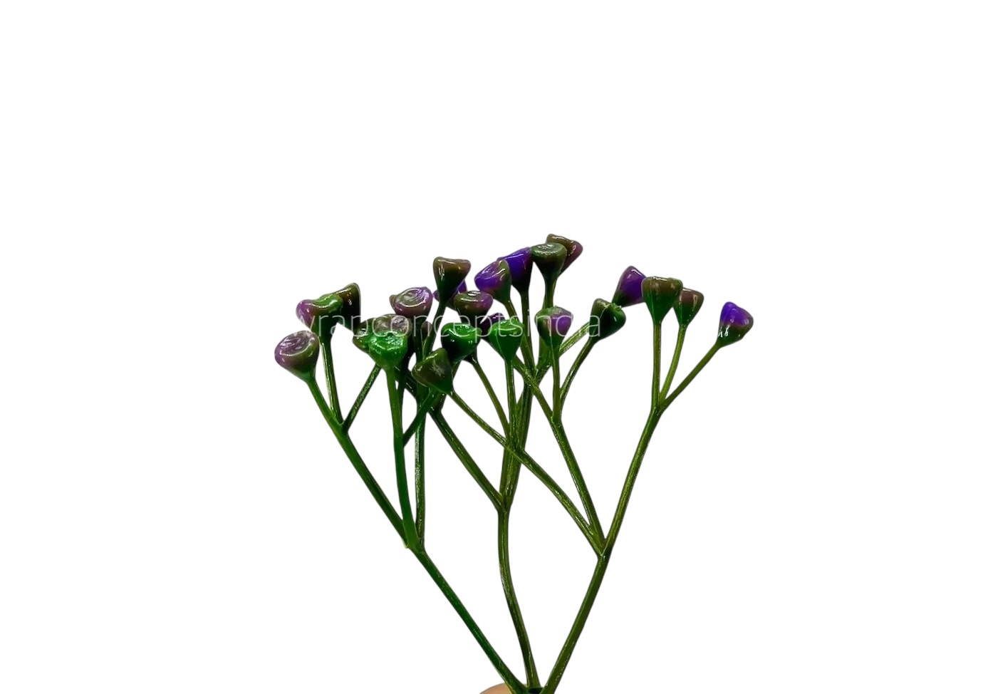 Purple Small Trio Fern Leaves