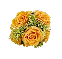 Rose Bunch with Gypsy Flower - Orange Yellow