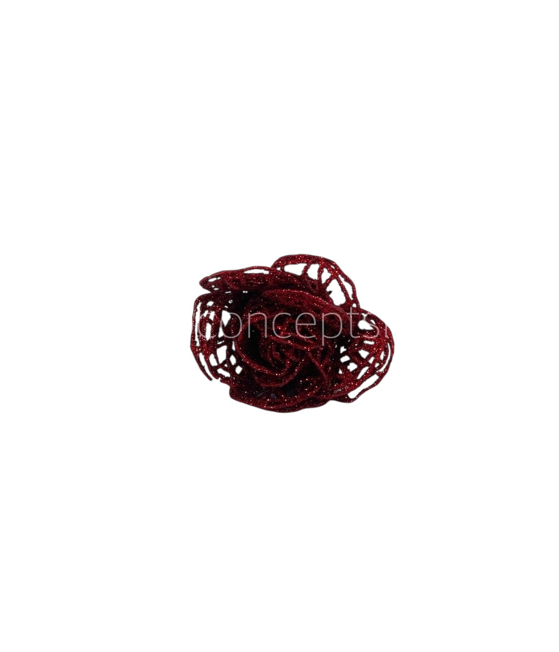 Red Glitter Rose