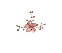 Acrylic Flowers with Pearl Add-ons- Multicolor