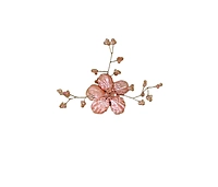 Acrylic Flowers with Pearl Add-ons- Multicolor