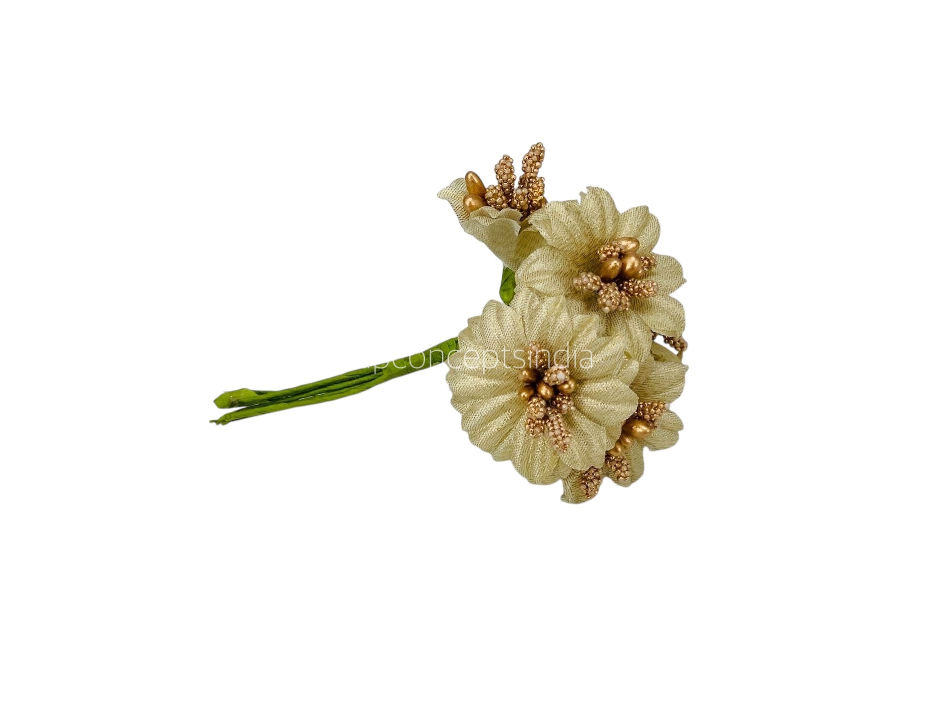 Dull Gold Flowers with gold pollen