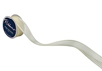 Sheer Stripes Ribbon Satin Edges-Maroon-10 yards