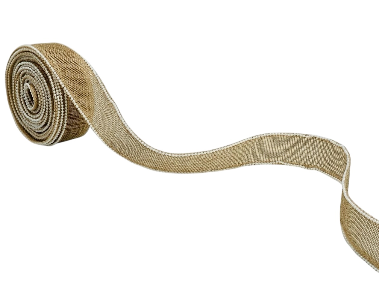 Jute Ribbon with Pearl Edges