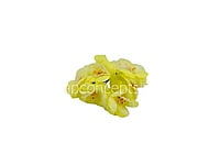 Flowers with Organza Layer on stick - Lemon