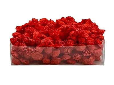 Small Foam Roses with Net - Multicolour