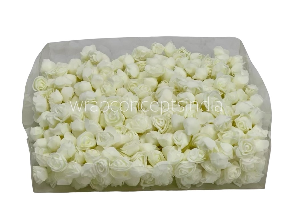 Small Foam Rose - Multicolour-AntiqueWhite