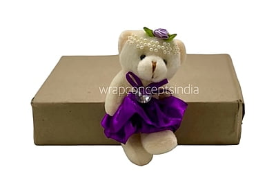 Teddy With Orange Dress & Bow