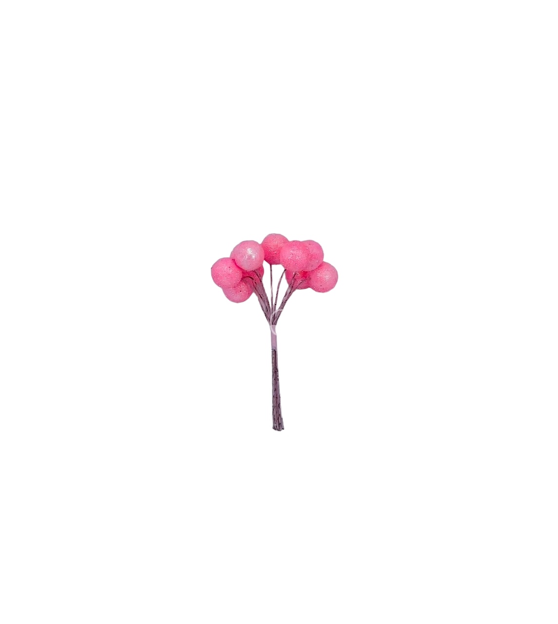 Pink Glitter Holly Sticks