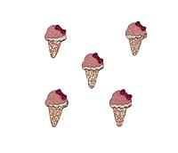 Ice Cream Cone Accessories - Gold