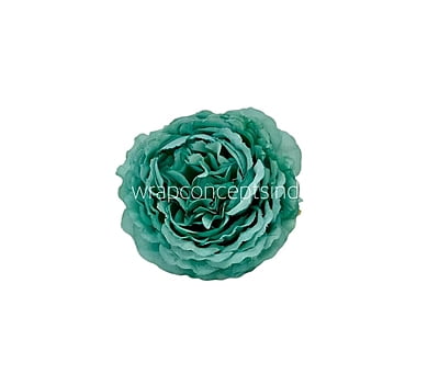 Teal Ornate Peony