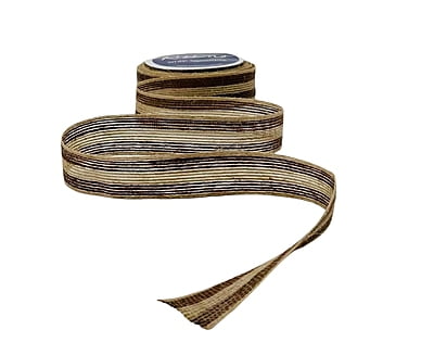 Jute Ribbon Double Stripe - Pink/Blue/Brown/White