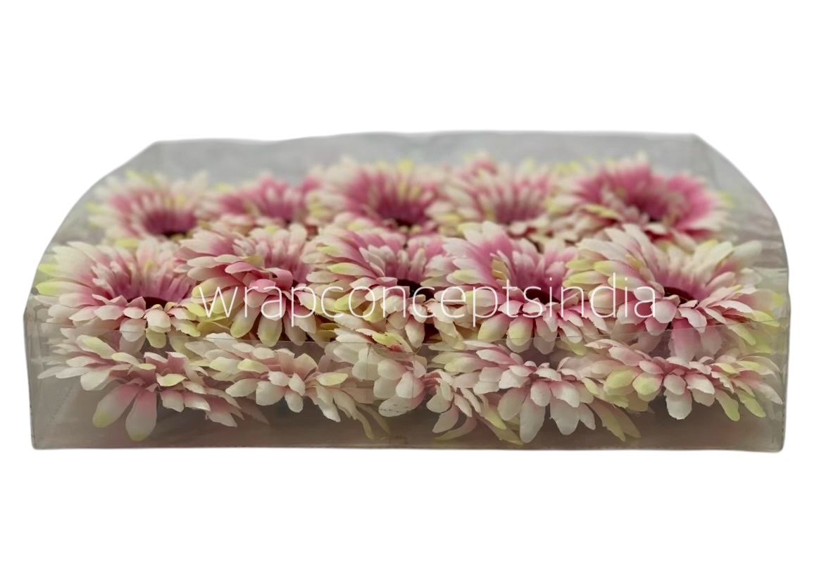 Cream with hints of Pink & Lemon Sunflower