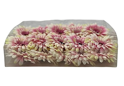 Cream with hints of Pink & Lemon Sunflower