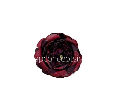 Deep Maroon Small Ornate Peonies