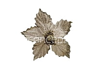 Medium Flower with Glitter Edges