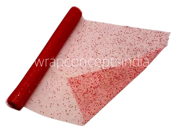 Red Glitter Soft Net