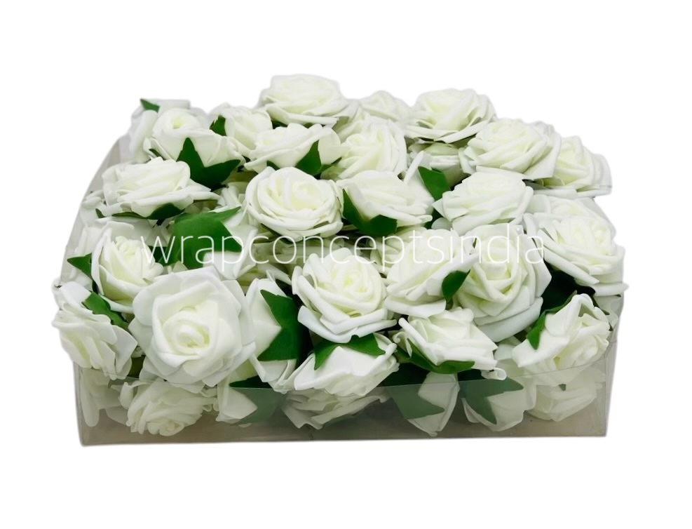 Ivory Medium Foam Rose