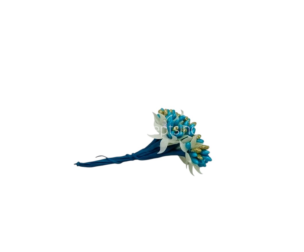 Turquoise & Glitter Gold Pollens