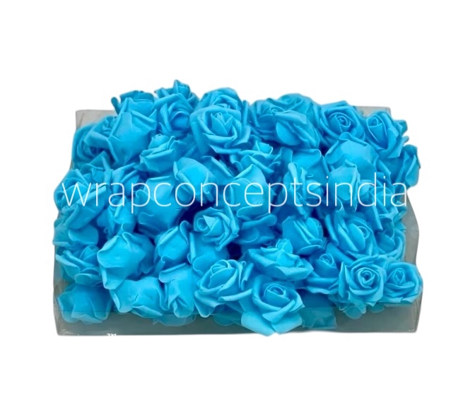 Sky Blue Medium Foam Rose