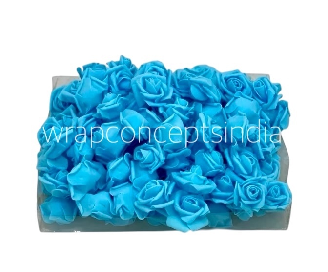Sky Blue Medium Foam Rose