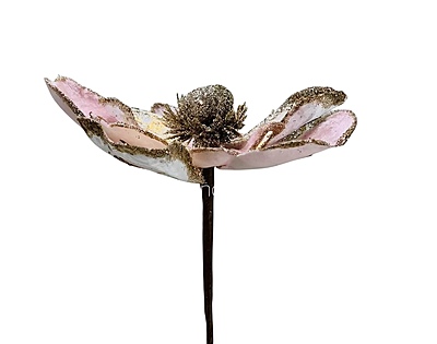 Metallic Texture & Velvet Flower