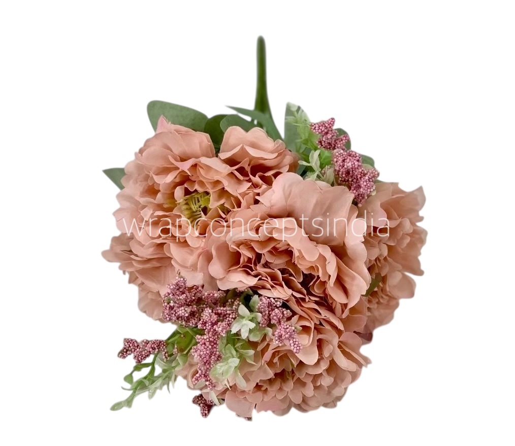 Tall Open Peony Bunch - Multicolour