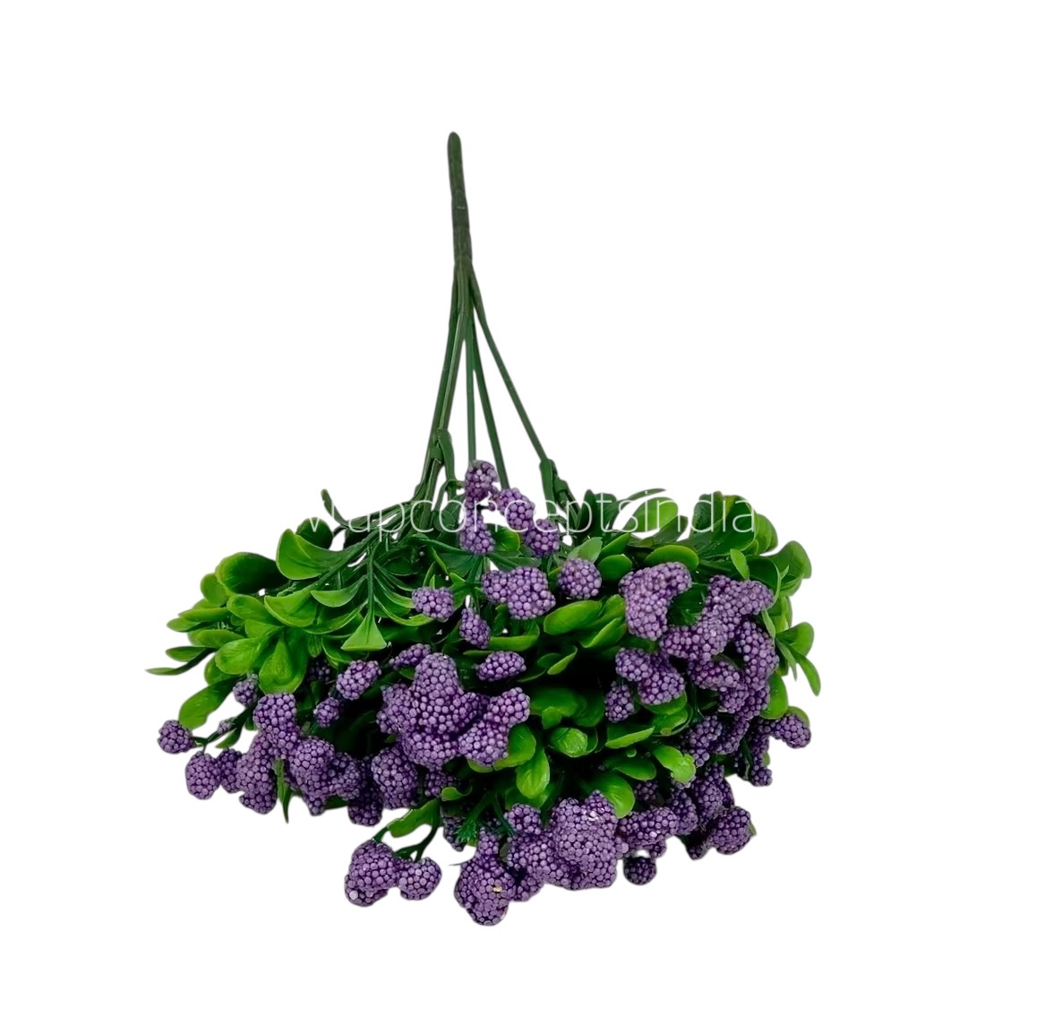 Frosted Flowers with Leaves Bunch