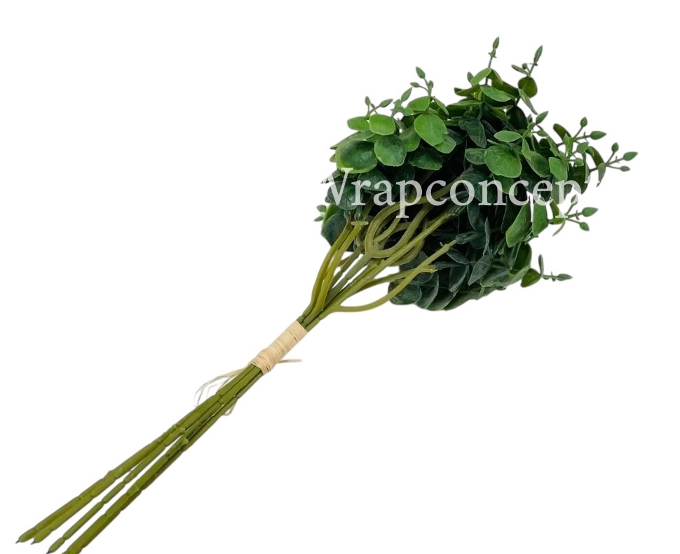 Dense Eucalyptus Leaves Bunch