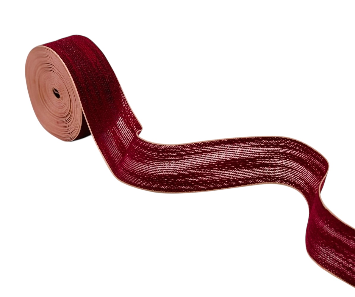 Burlap Texture Ribbon with Contrast Edges