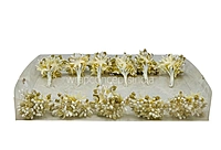 White & Glitter Gold Pollens