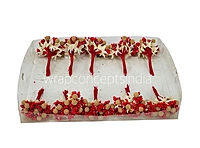 Red Textured Pearl Berry Sprigs