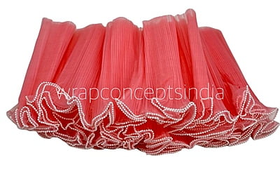 Organza Frill Lace with Pearl Edges