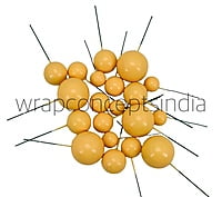Yellow Faux Balls - 20 Pcs