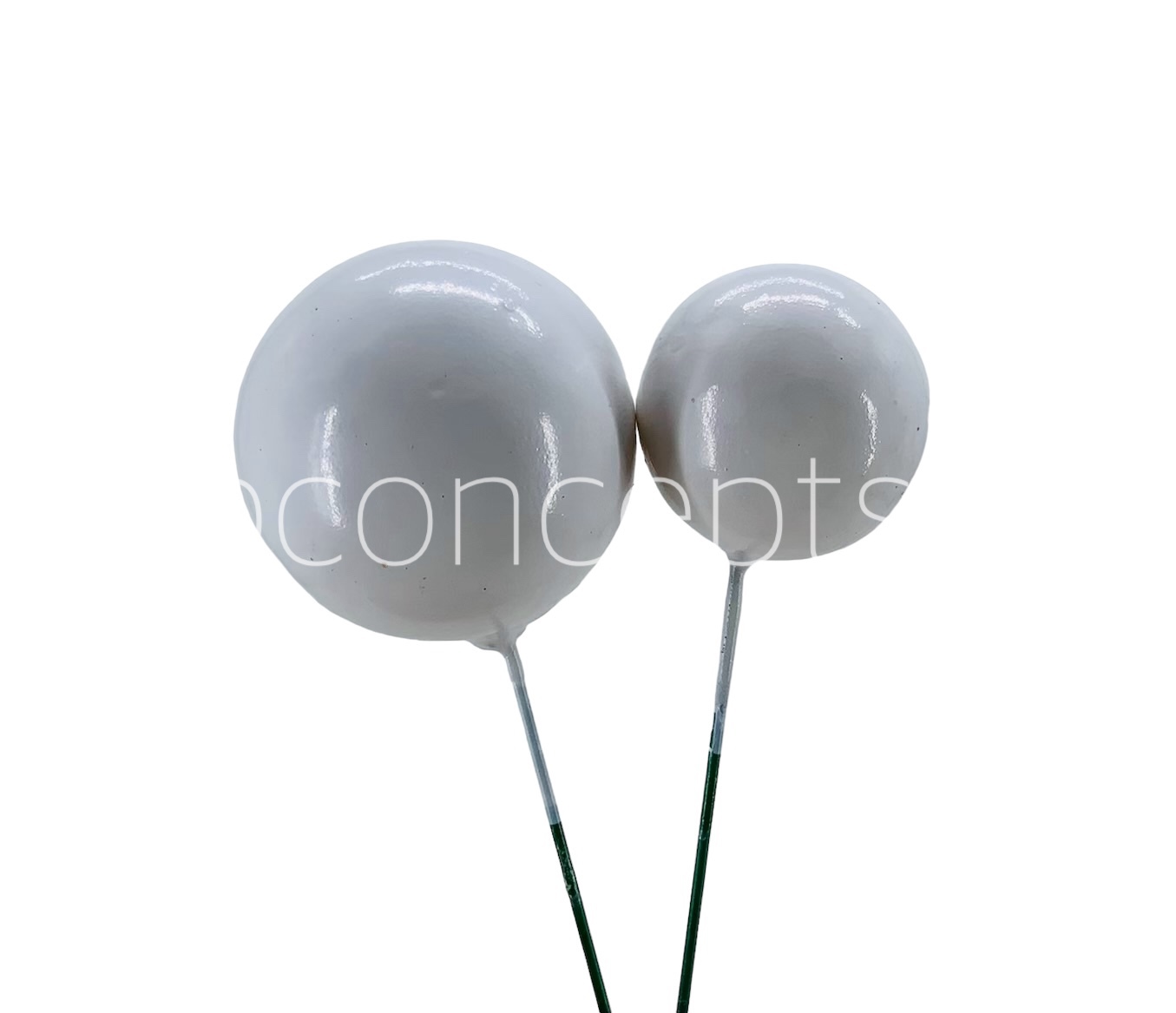White Faux Balls - 30 MM