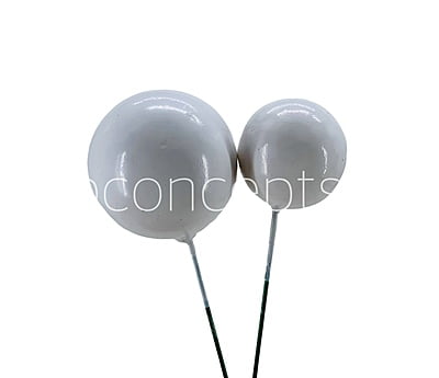 White Faux Balls - 30 MM