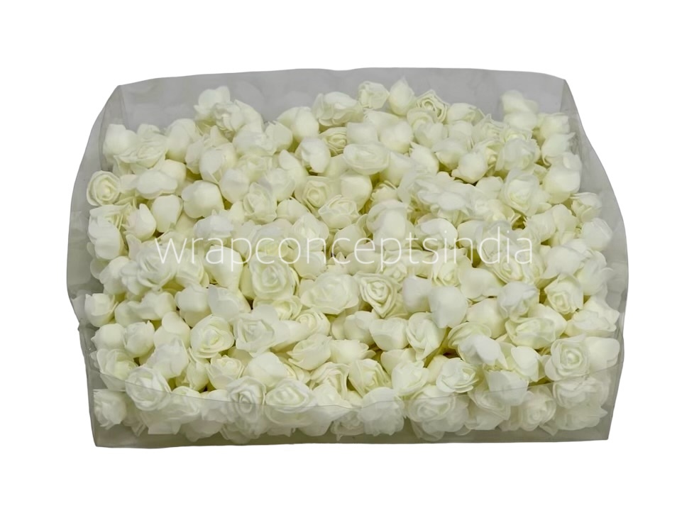 Small Foam Rose - Multicolour-AntiqueWhite