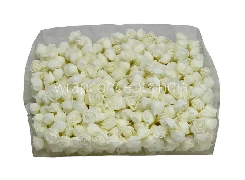 Small Foam Rose - Multicolour-AntiqueWhite